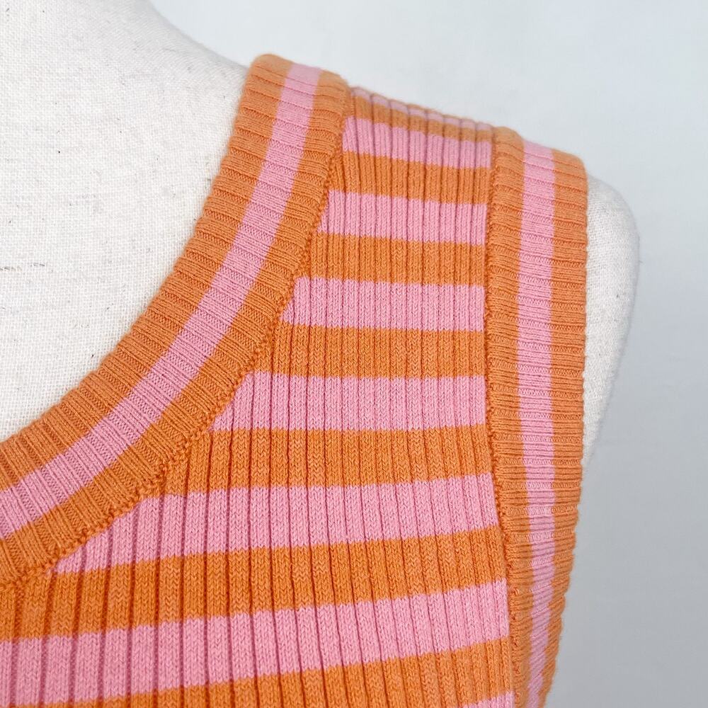 Spell And The Gypsy Collective Calypso Summer Striped Pink Orange Mini Dress MED - Picture 6 of 11